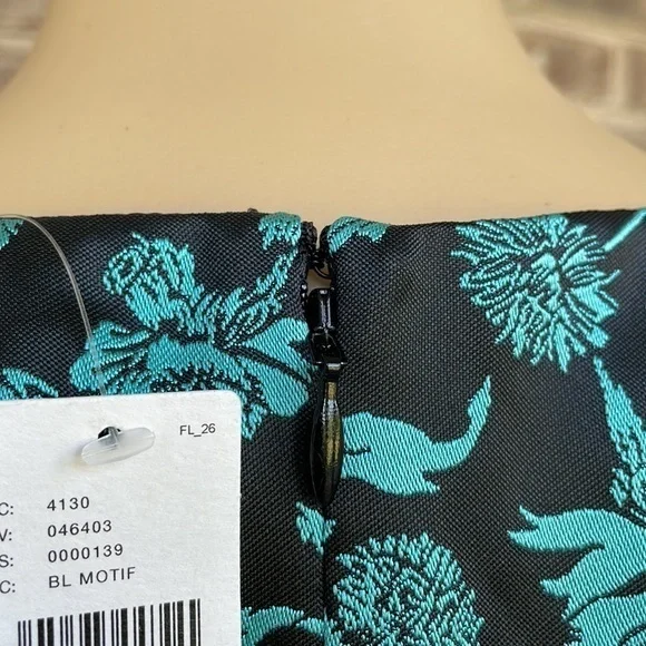 Anthropologie x Hutch Floral Jacquard Cut Out Mini Dress NWT‎ - Size 4 - Picture 9 of 16